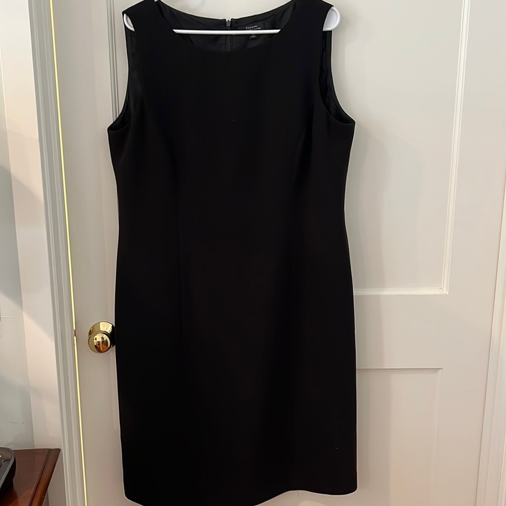 Tahari black A-line dress